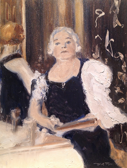 The Dowager Countess
Oil on board
