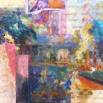 Paris,Paris! 
Magnificat 3/ Taize
Mixed media 24"x24"